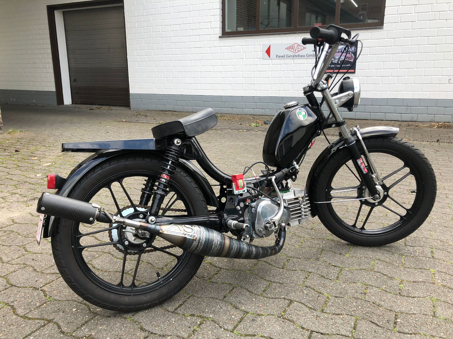 Puch Maxi 74cc Gilardoni "Racing" Rennauspuffanlage