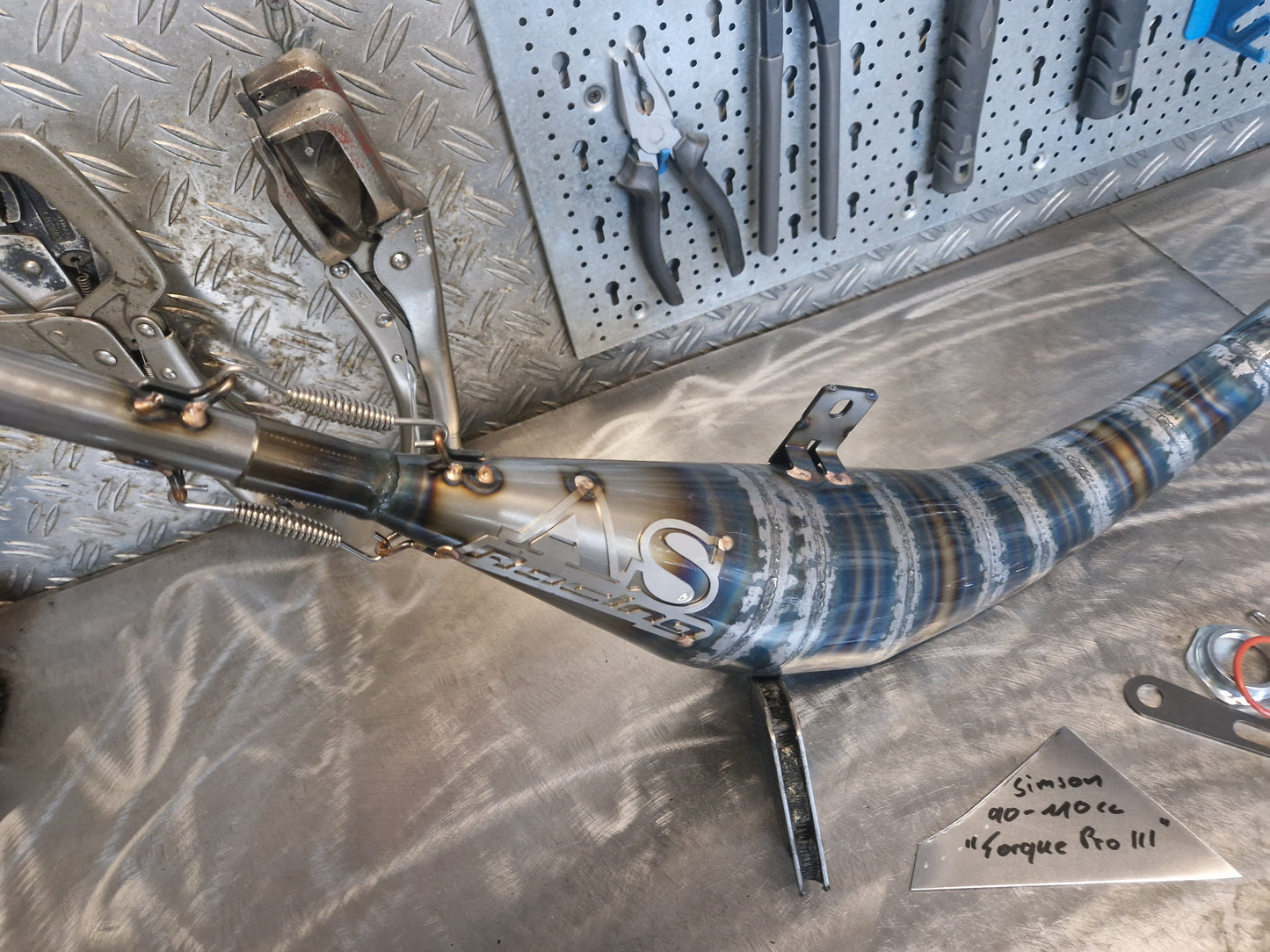 Simson 70-100cc "Torque Pro III" Rennauspuffanlage