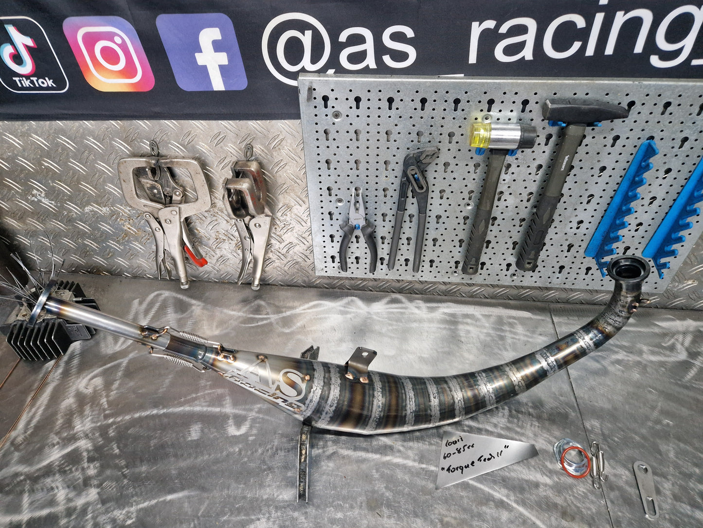 Simson 90-110cc "Torque Tech II" Rennauspuffanlage